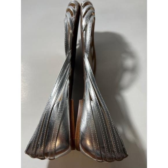 Coach chic  Silver Woven Flats - Picture 6 of 8